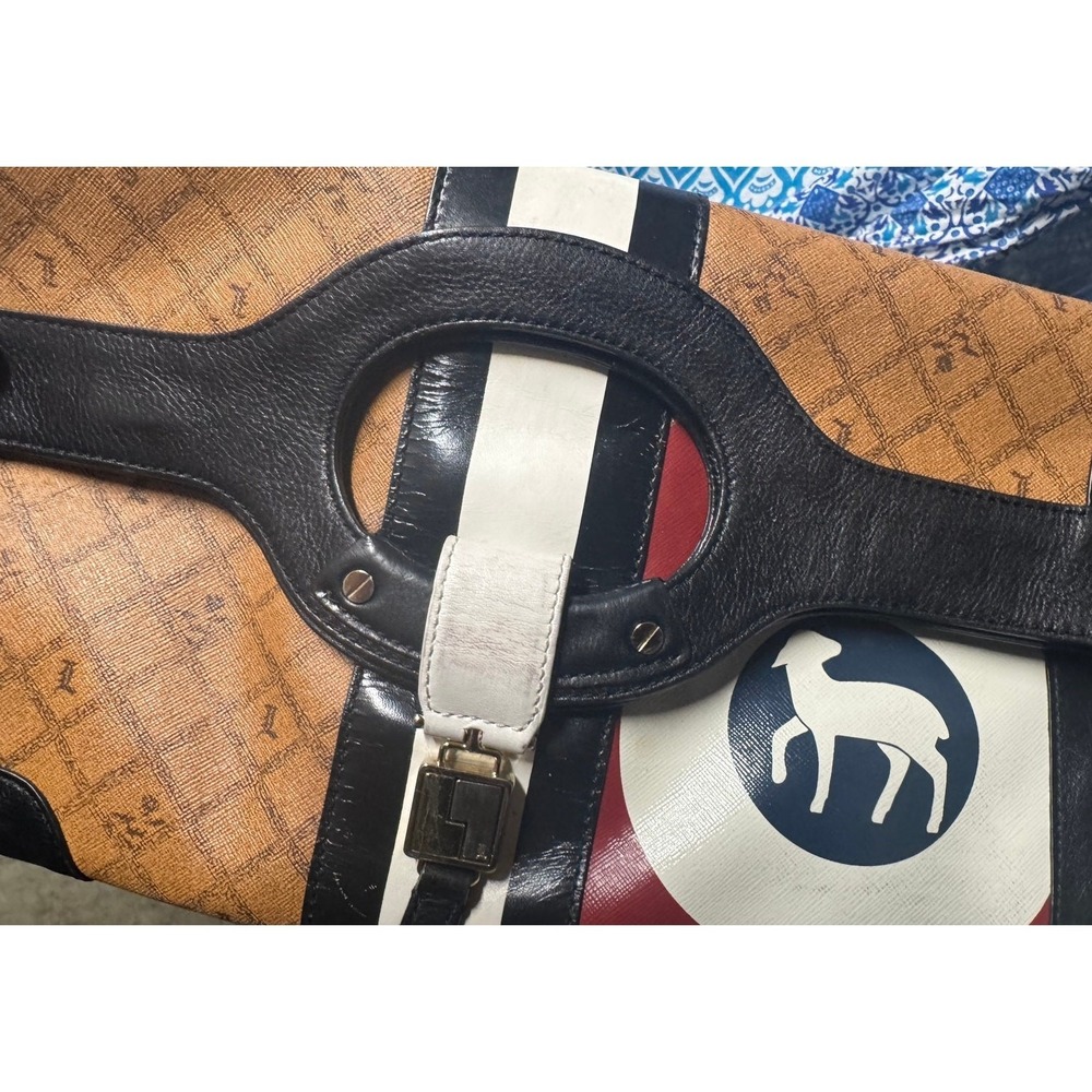 L.A.M.B Vintage Y2k RARE Clutch Bag Gwen Stefani Designer Statement Monogram - Picture 3 of 11